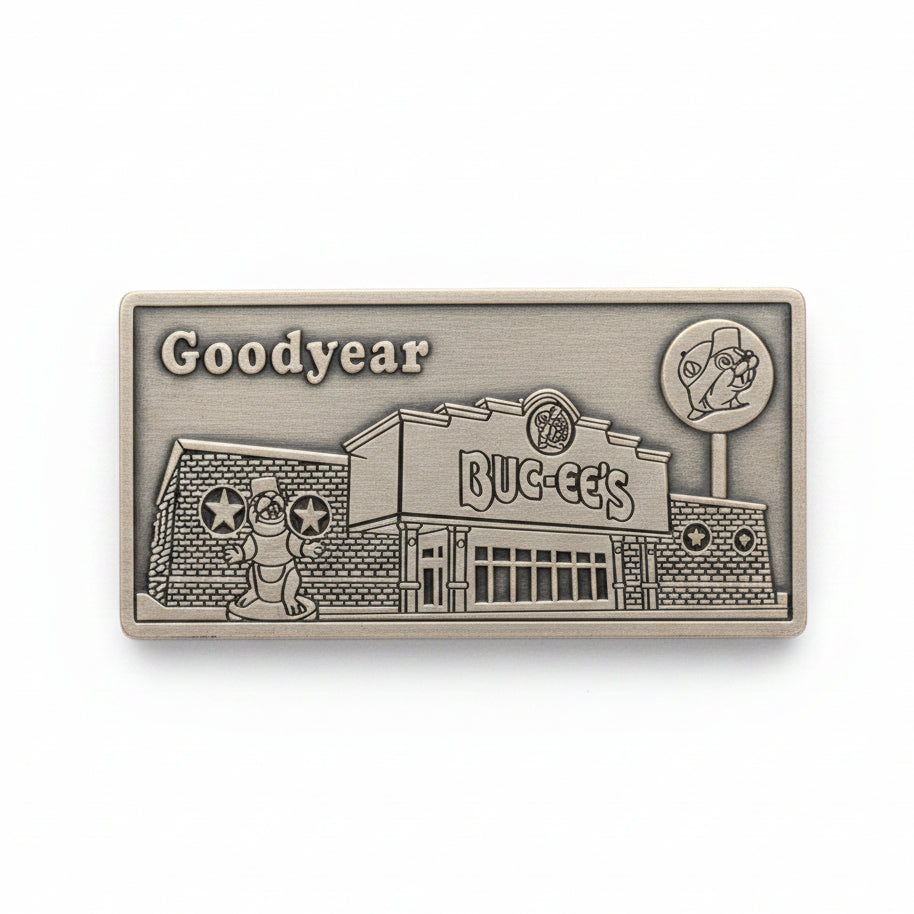 Buc-ee's Metal Goodyear Magnet