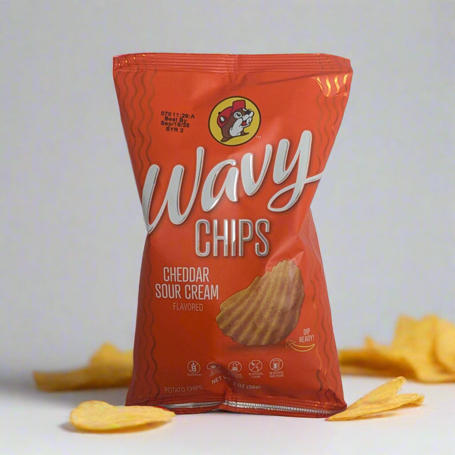 Buc-ee's Cheddar Sour Cream Wavy Chips