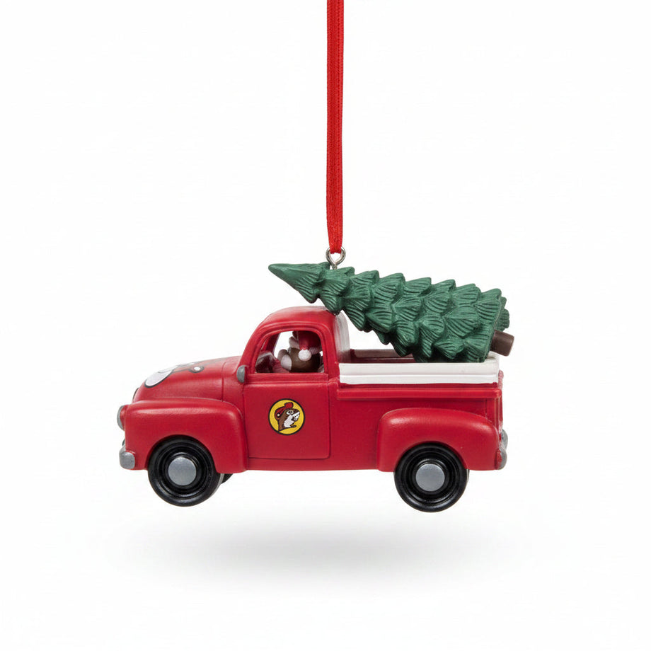 Buc-ee's Merry Christmas Truck Tree Ornament