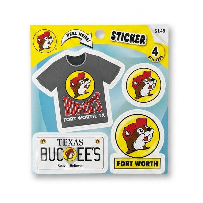 Buc-ee's Fort Worth Sticker Sheet