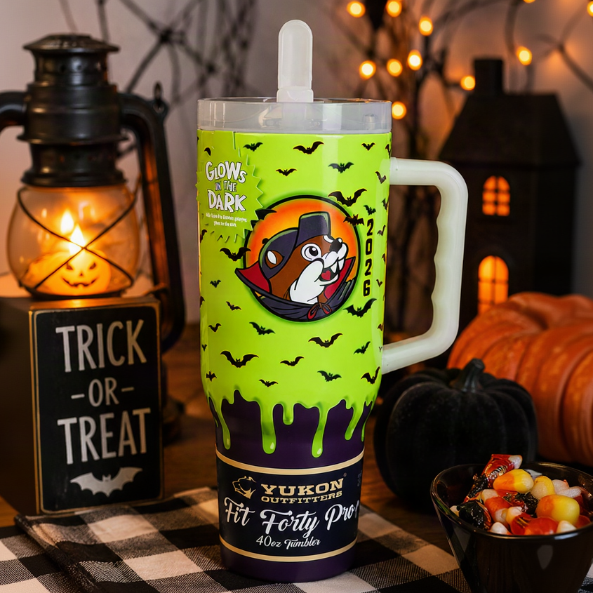 Buc-ee's Halloween 2026 Bright Green 40oz Tumbler
