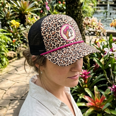 Buc-ee's Leopard Trucker Hat