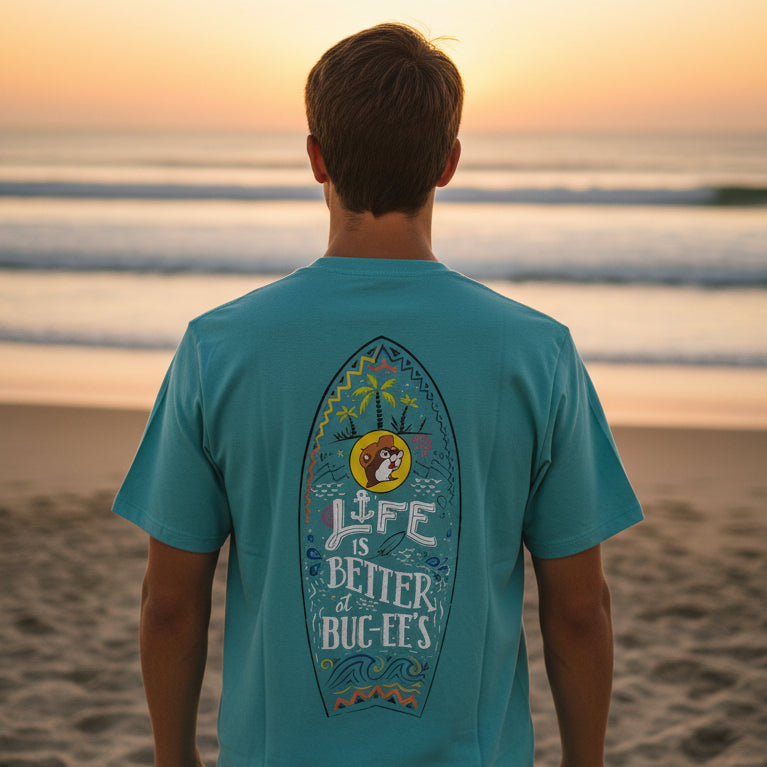 Buc-ee's "Life is Better at Buc-ee's" Turquoise Shirt