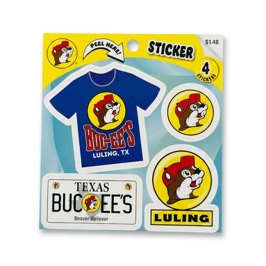 Buc-ee's Luling Sticker Sheet