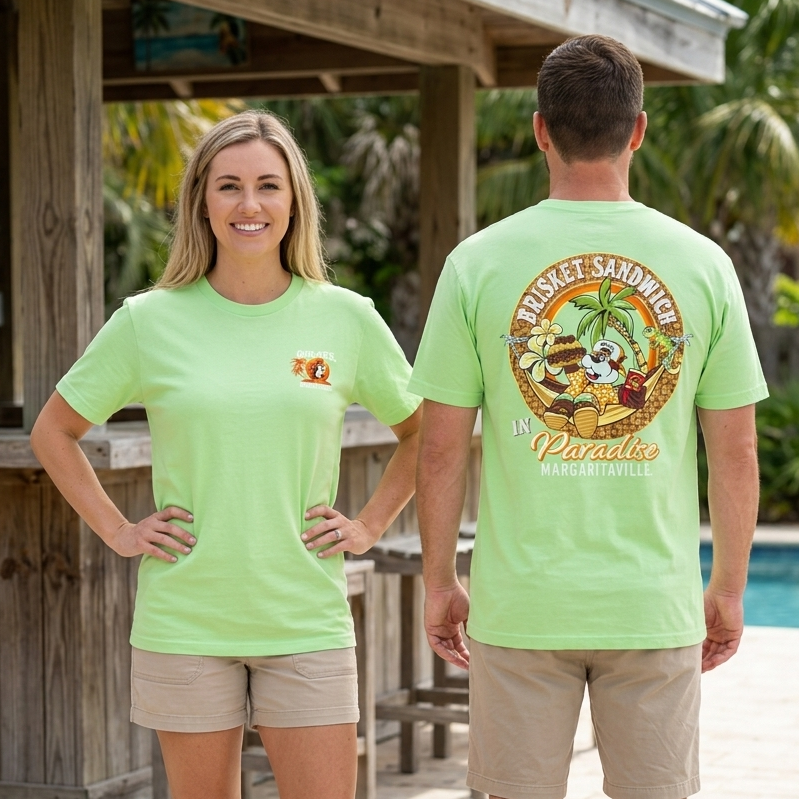 Buc-ee's Lime Green Margaritaville Shirt