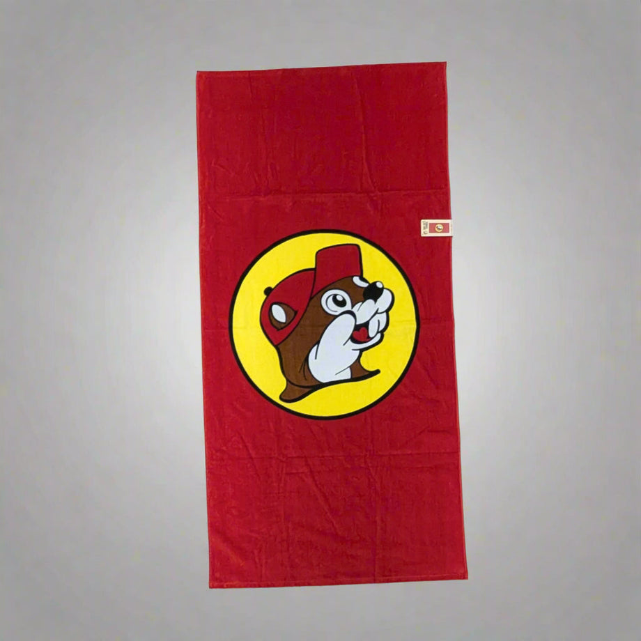 Buc-ee's Classic Red Beach Towel