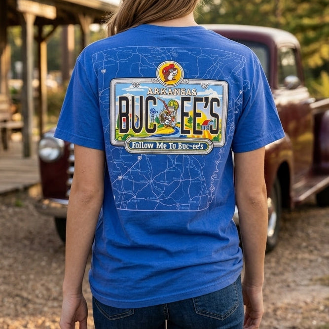 Buc-ee's Arkansas Blue Roadmap Tee