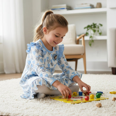 Buc-ee's Toddler Snow Leopard Gown