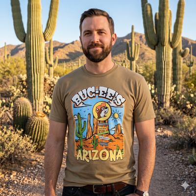 Buc-ee's Arizona Brown Desert Cactus Tee
