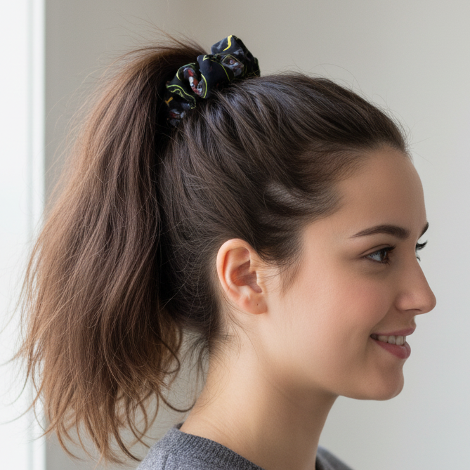 Buc-ee's Quick Bites Spooky Nights Halloween Scrunchie