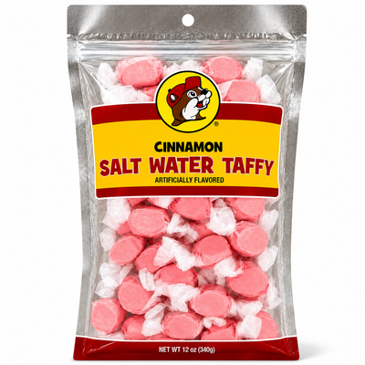 Buc-ee's Cinnamon Saltwater Taffy (12 oz Bag)