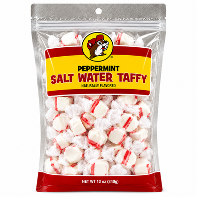 Buc-ee's Peppermint Saltwater Taffy (12 oz Bag)