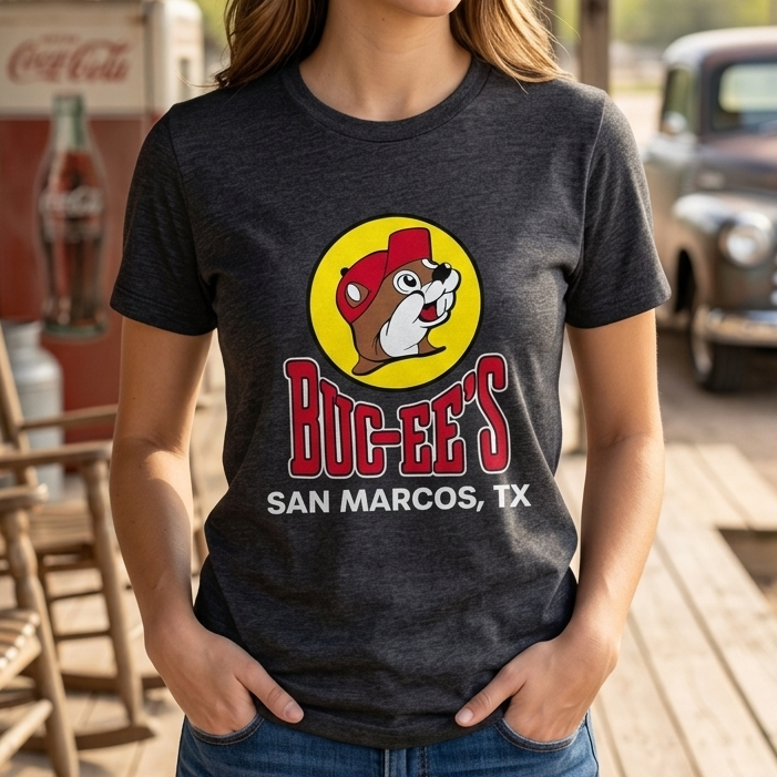 Buc-ee's Location Shirt - San Marcos, Texas