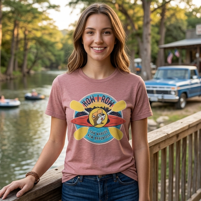 Buc-ee’s “How I Row” Coral T-Shirt