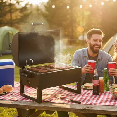 Steel Horse Outdoor Portable Charcoal Grill