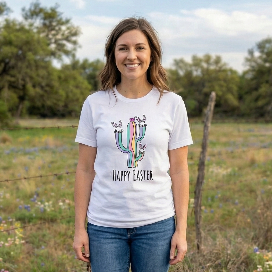 Happy Easter Cactus T-Shirt