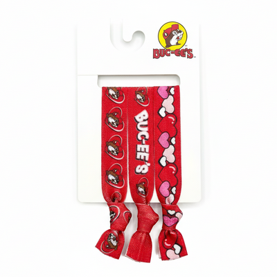 Buc-ee's Valentines Hair Ties