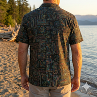 Buc-ee's Men's Neon Tiki Camp Shirt