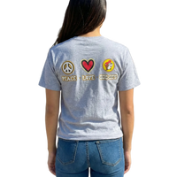 Buc-ee's Peace Love Buc-ee's Gray Shirt