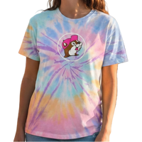 Buc-ee's "Made For Buc-ee's" Pastel Tie Dye Shirt