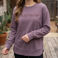 Buc-ee's Purple Crewneck Sweatshirt