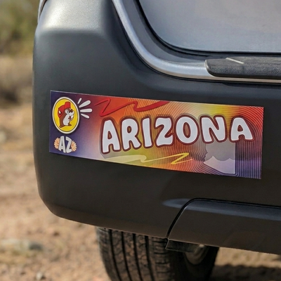 Buc-ee's Arizona Map Bumper Sticker