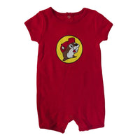Buc-ee's Baby Red Logo Romper