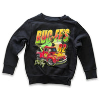 Buc-ee's Black Hot Rod Fleece Crew