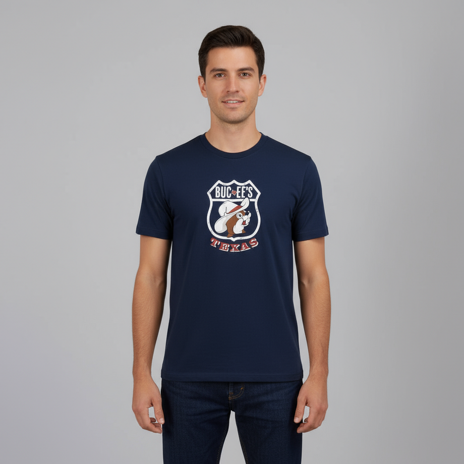 Buc-ee’s Blue License Roadmap Shirt