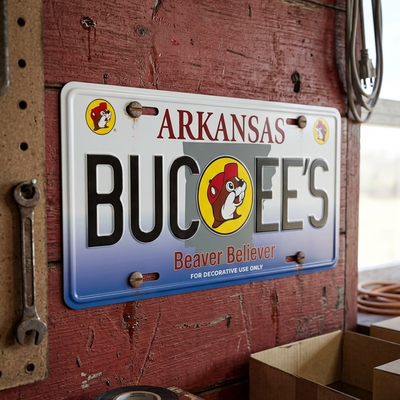 Buc-ee's Arkansas Collectible License Plate