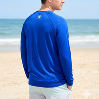 Buc-ee's Blue Long Sleeve Swim Shirt