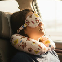 Buc-ee's Snacks Eye Mask and Neck Pillow Set