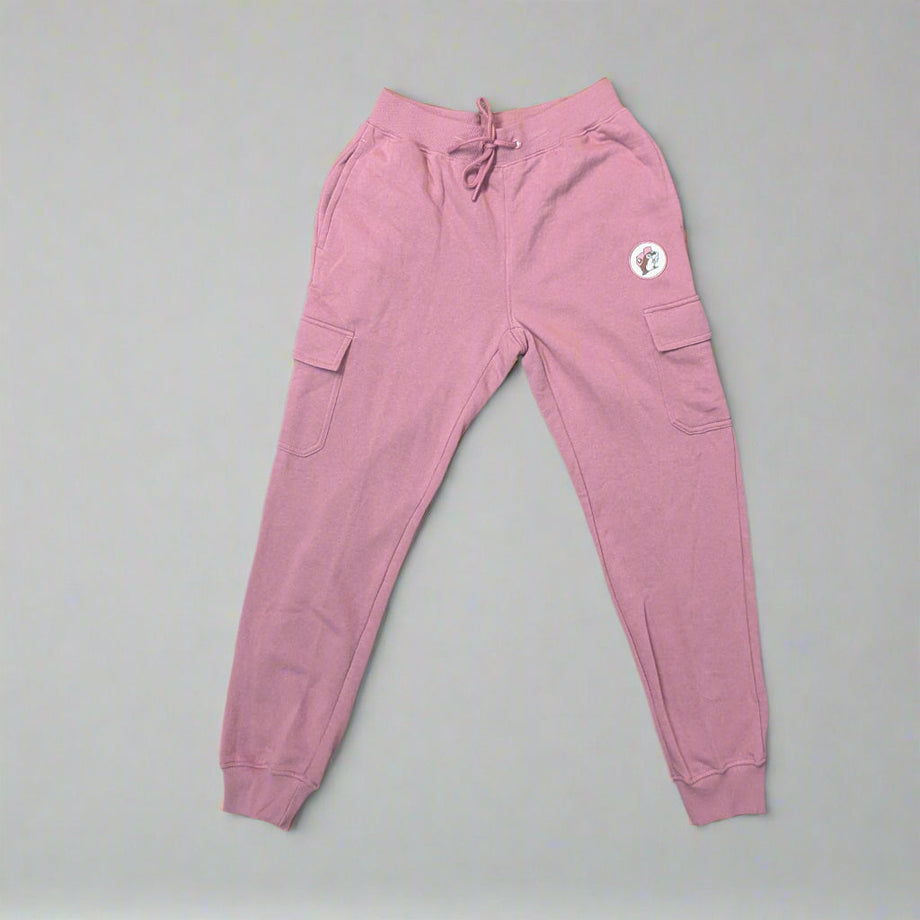 Buc-ee's Fleece Pink Cargo Joggers