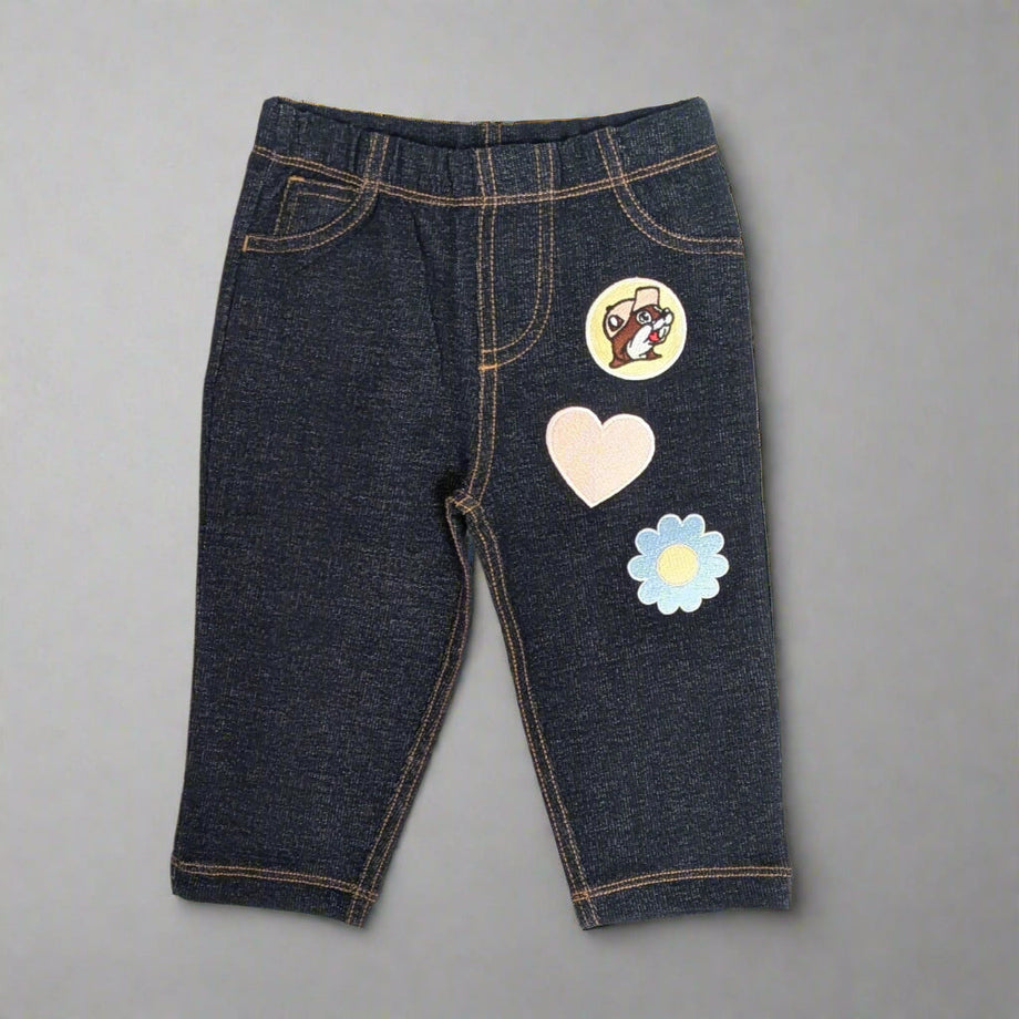 Buc-ee's Infant/Toddler Flower Heart Jeans