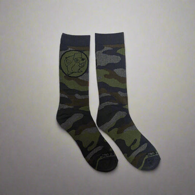 Buc-ee's Green Camo Socks