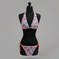 Buc-ee's Women's Pink/Blue Leopard Swim Suit