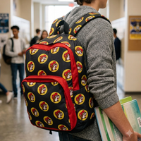 Buc-ee's Logos Black Backpack