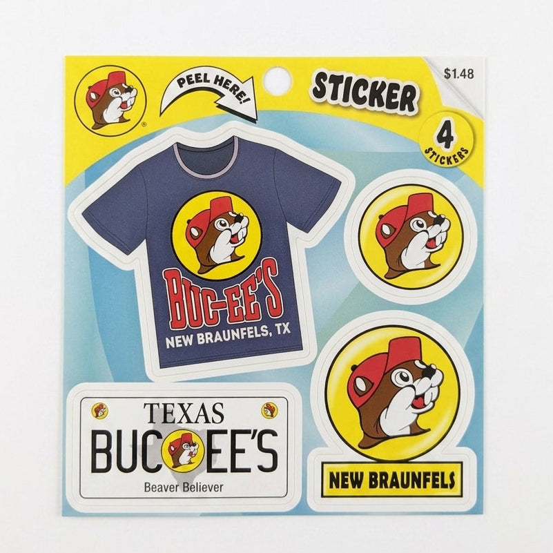 Buc-ee's New Braunfels Sticker Sheet