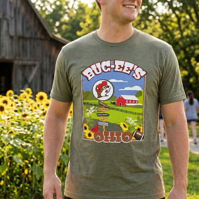 Buc-ee's Ohio Signs Green Shirt