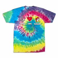 Buc-ee's Peace Love Alabama Tie Dye Shirt