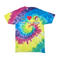 Buc-ee's Peace Love South Carolina Tie Dye Shirt