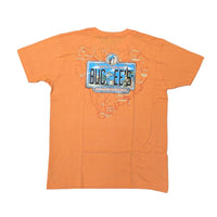 Buc-ee's South Carolina Roadmap License Plate Orange Shirt