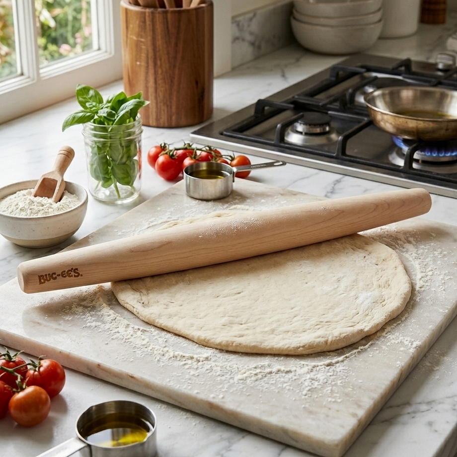 Buc-ee's Maple Wood Tapered Rolling Pin