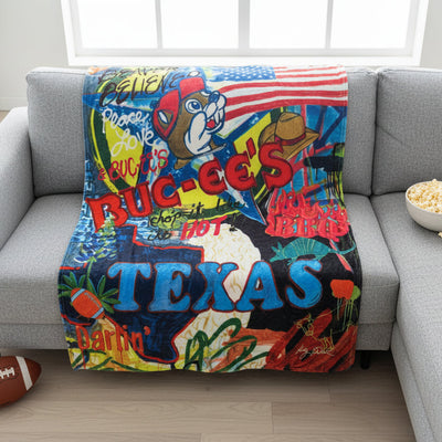 Buc-ee's Texas Plush Blanket