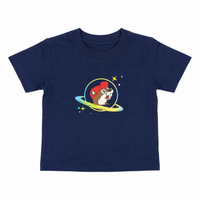 Buc-ee's Toddler Sasquatch Alien Navy Shirt