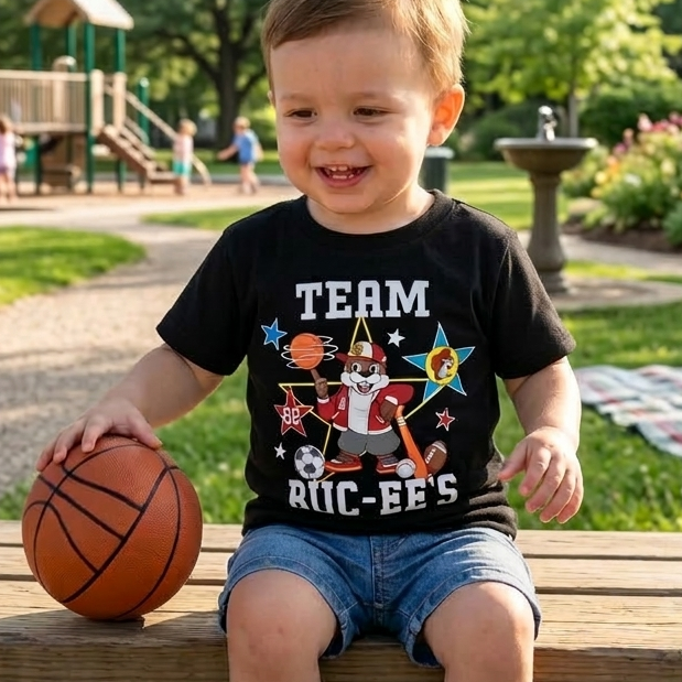 Buc-ee's Toddler Team Sports Black Shirt