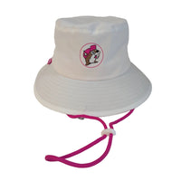 Buc-ee's White Adult Bucket Hat