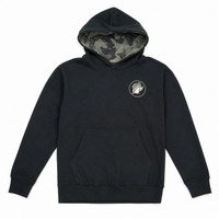 Buc-ee's Youth Camo Hat Black Hoodie