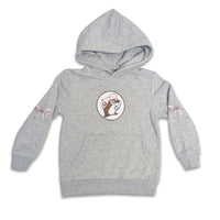 Buc-ee's Youth Logo Bow Gray Hoodie