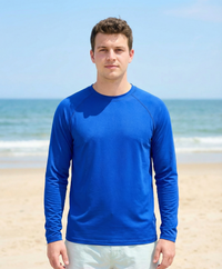 Buc-ee's Blue Long Sleeve Swim Shirt
